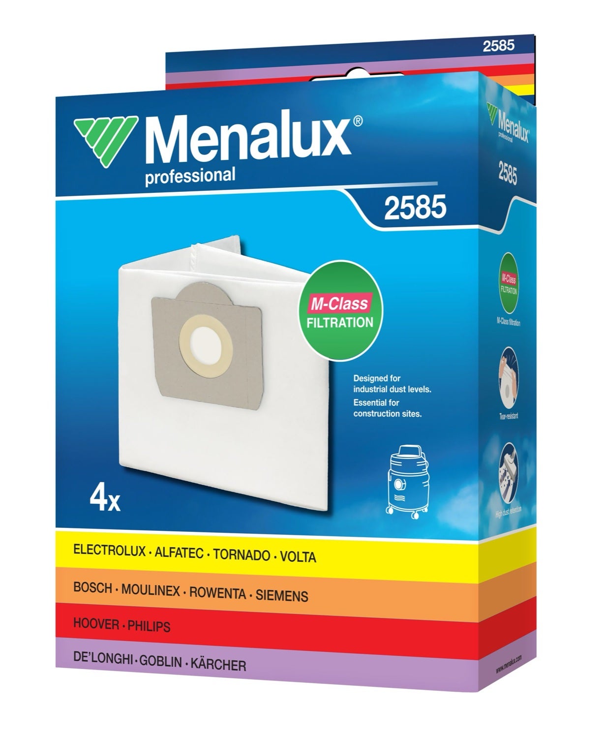 Dammsugarpåsar Menalux Professional 4301 4-pack