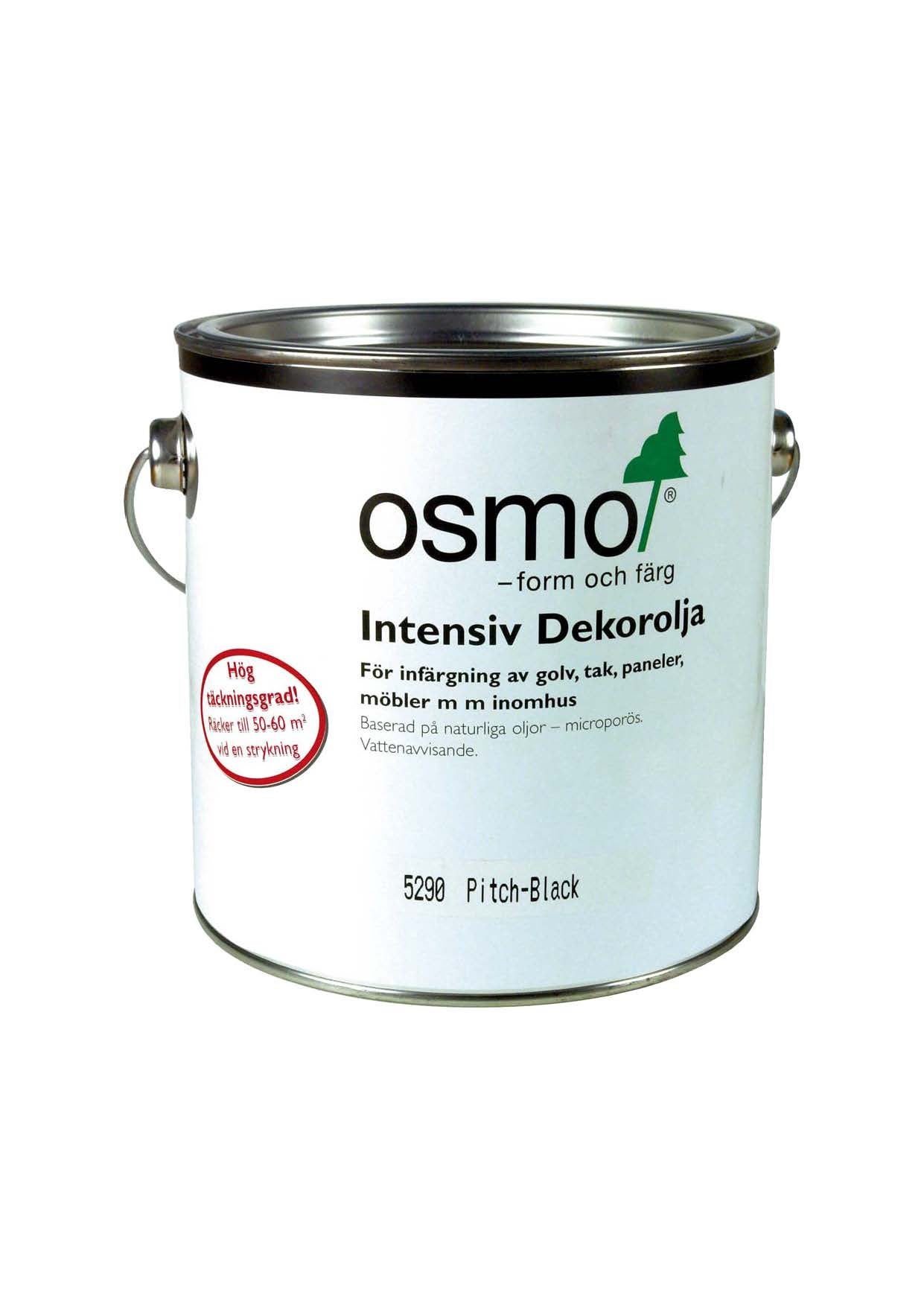 Dekorolja Intensiv 5290 Osmo Svart 2,5 l Sidenmatt