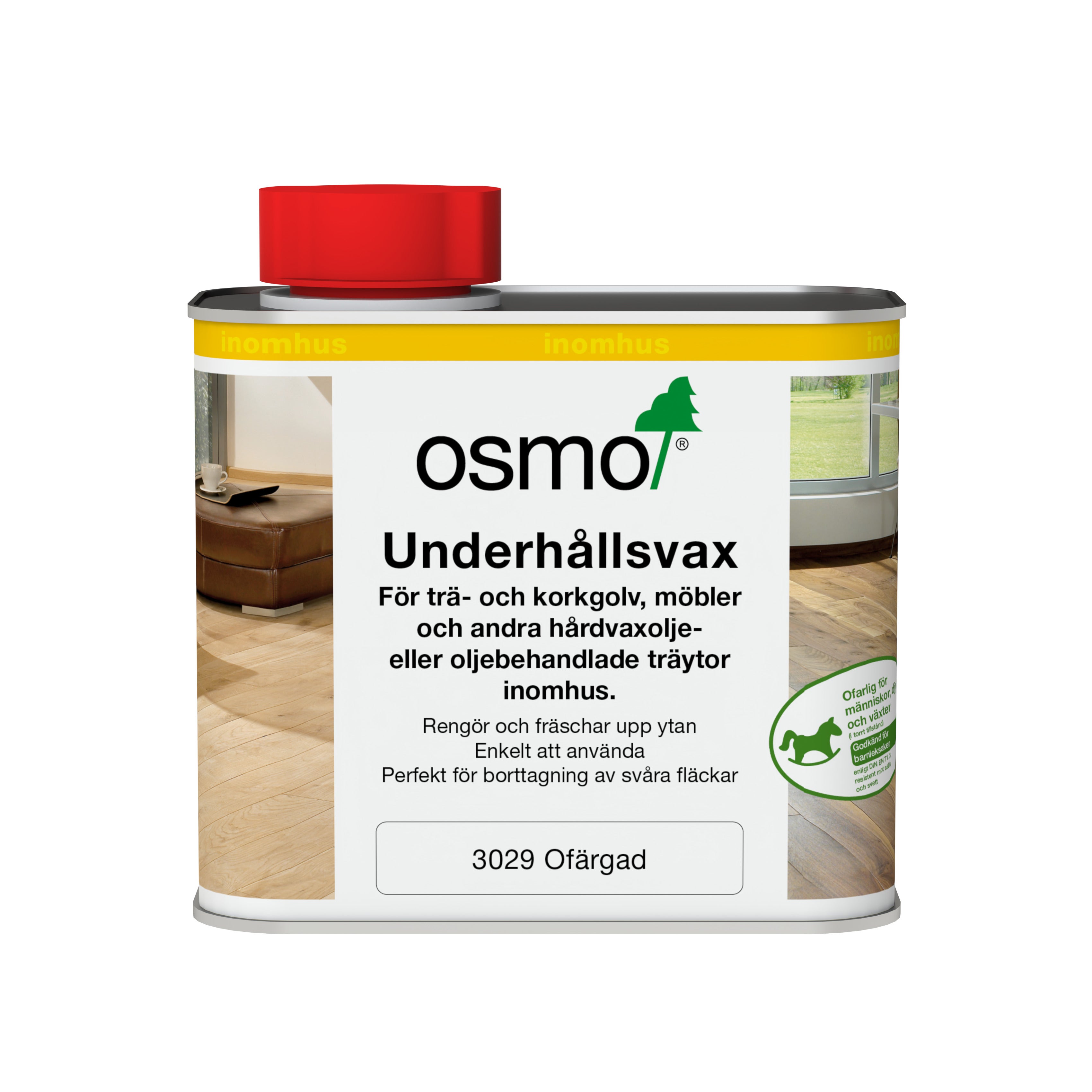 Underhållsvax 3029 Osmo Ofärgad 0,5 l Sidenmatt