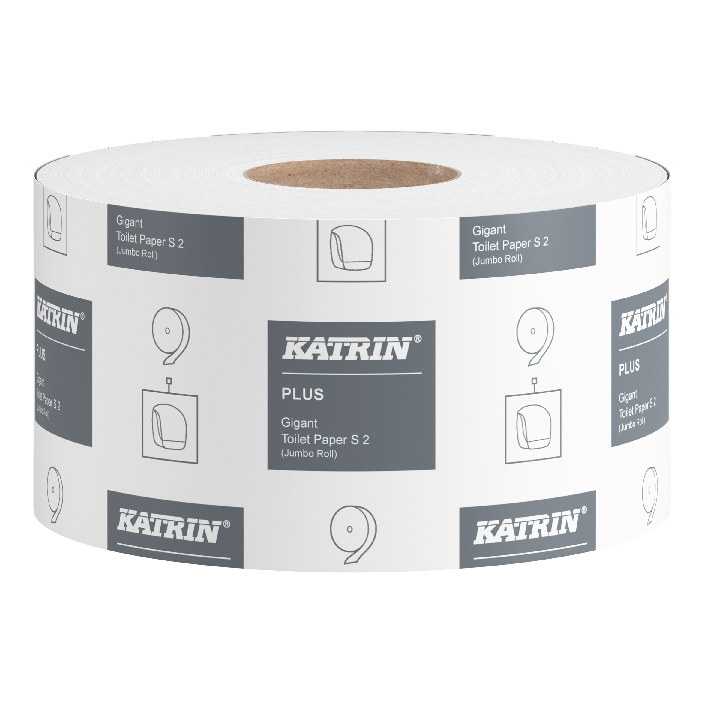 Toalettpapper Katrin Plus Gigant S  2-lagers Vit 160M 12rl
