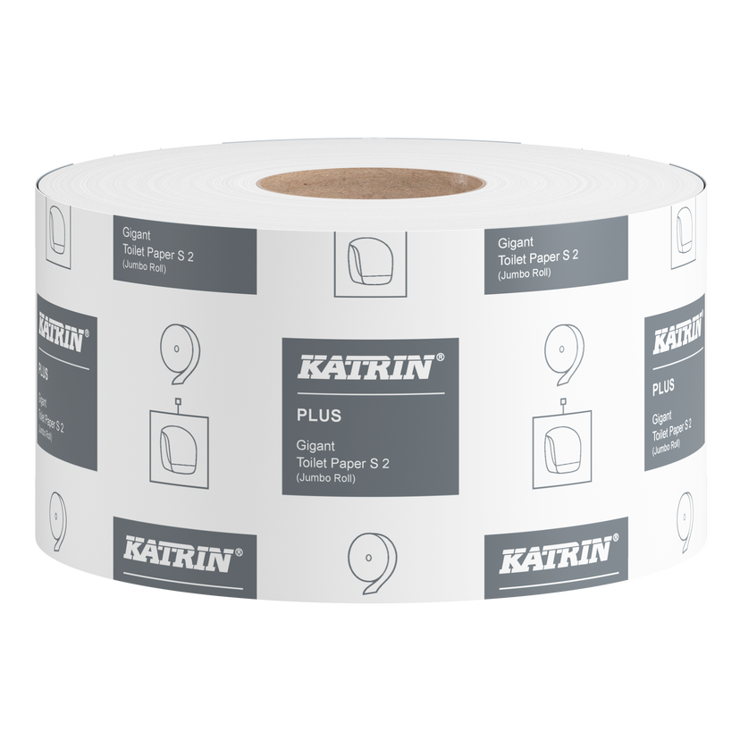 Toalettpapper Katrin Plus Gigant S 2-lagers Vit 160M 12rl