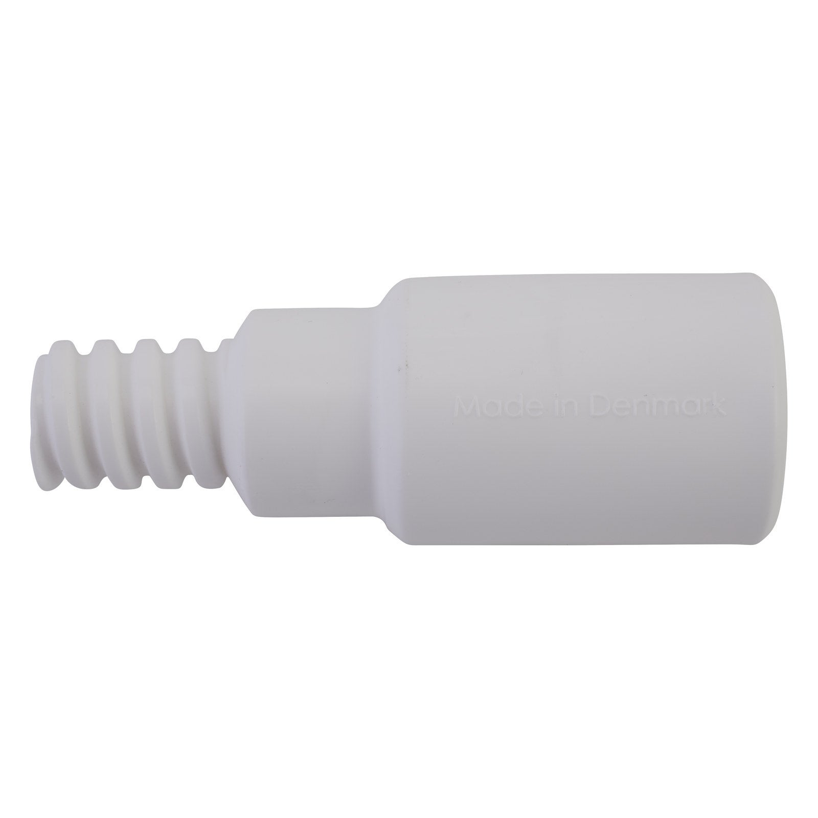 Vikan Adapter, vattengenomstömning, Ø25 mm, 85 mm, Vit