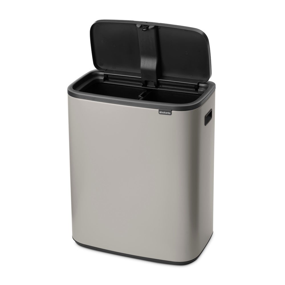 Papperskorg Brabantia Bo Touch Bin 2x30L Soft Grey