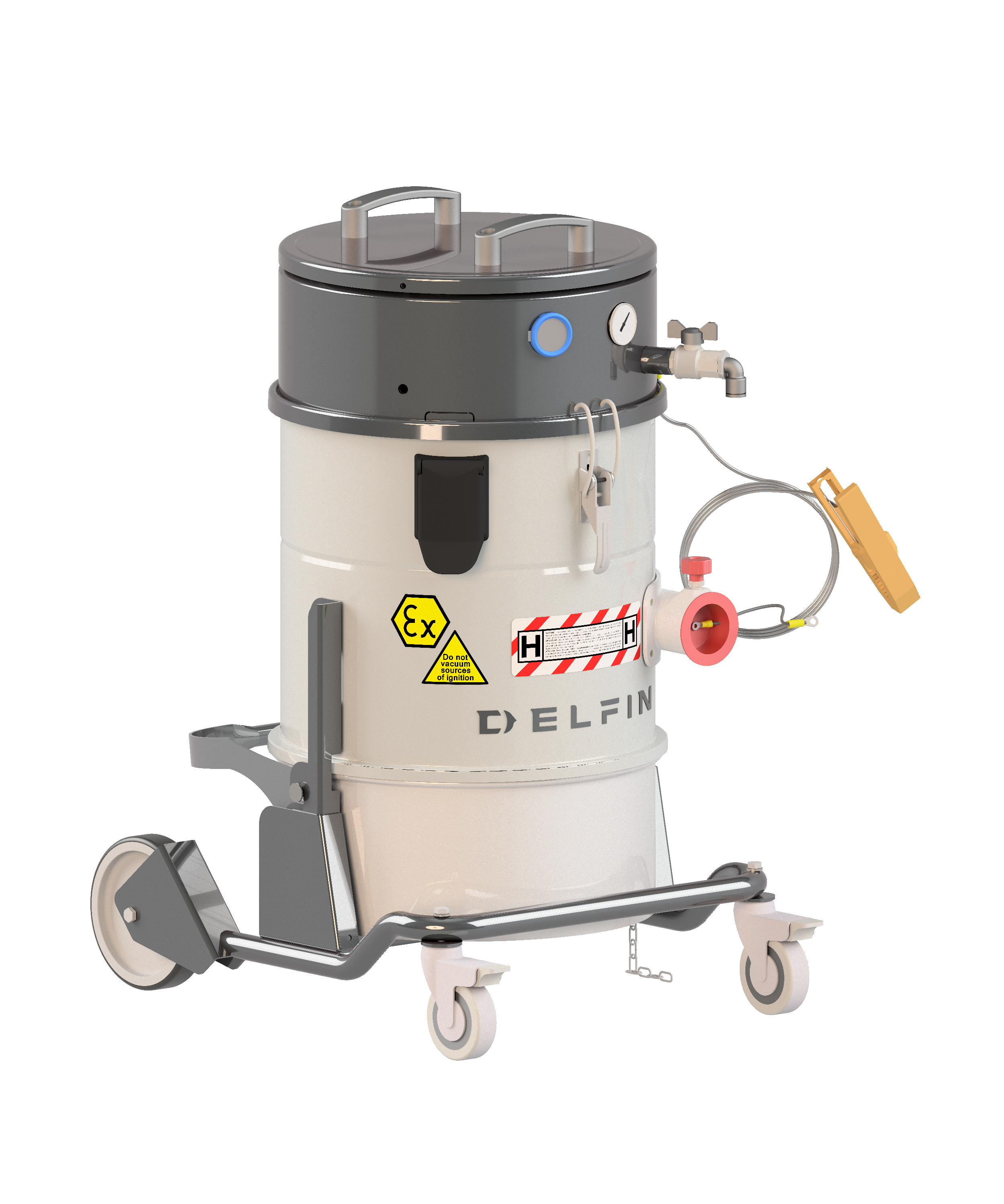 Industridammsugare Delfin MTL 301 Airex Z22 Tryckluftdriven
