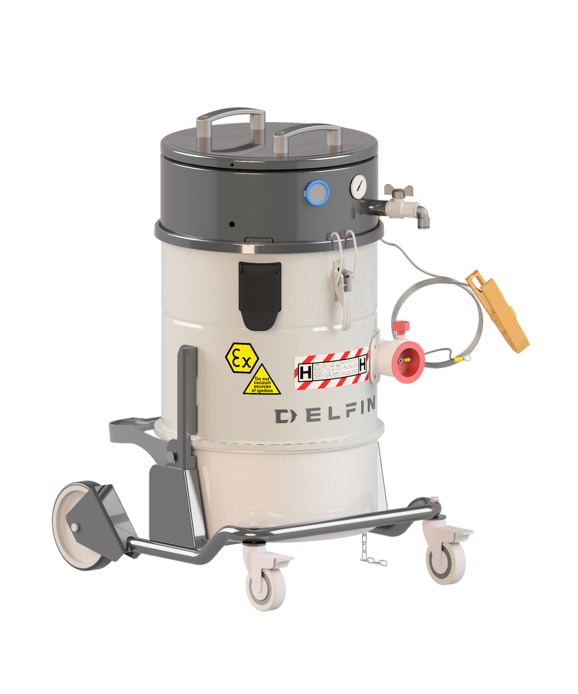 Industridammsugare Delfin MTL 301 Airex Z22 Tryckluftdriven