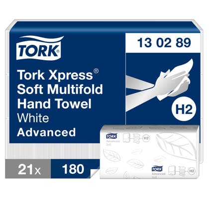 Pappershandduk Tork H2 Advanced 2-lag