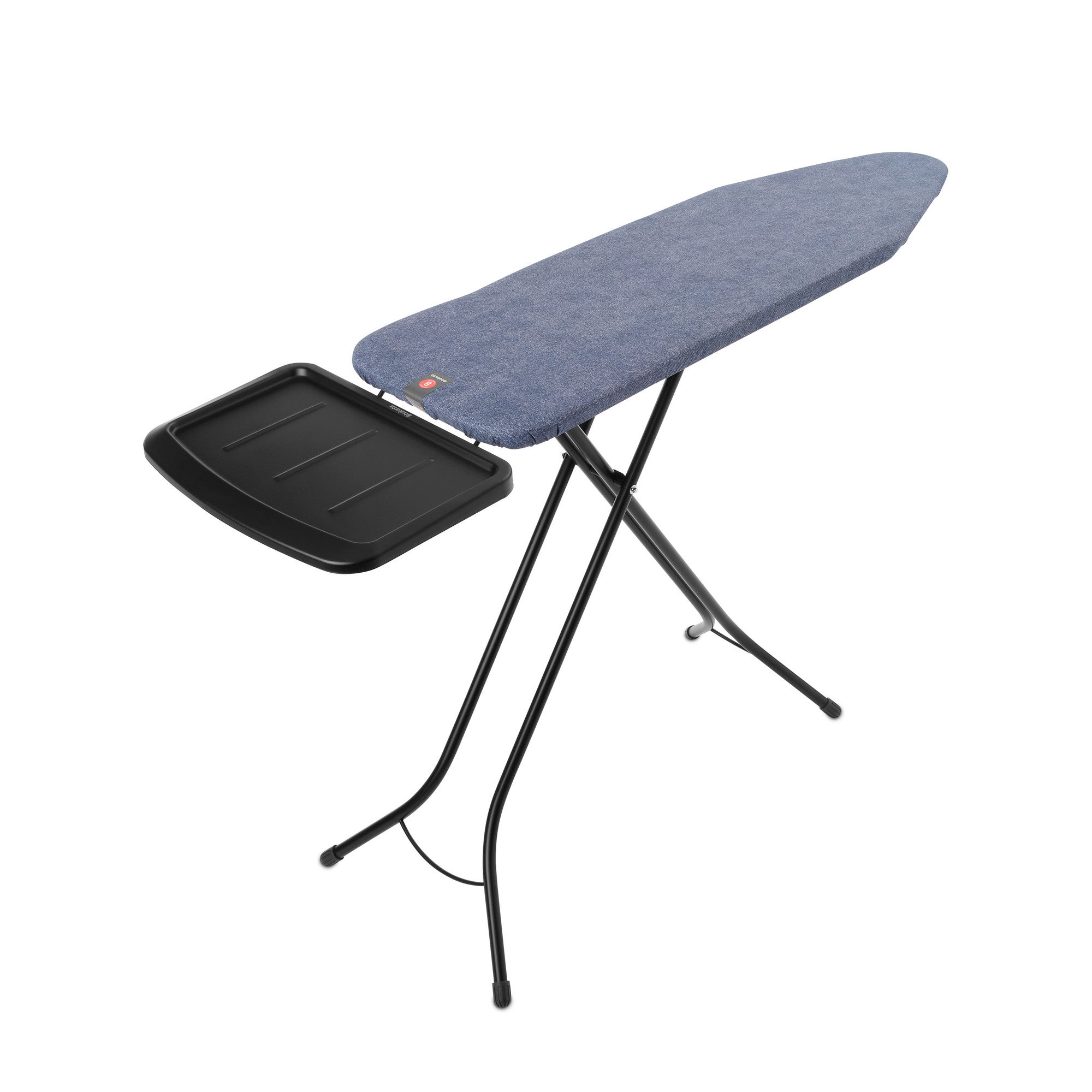 Ångstationshållare Solid 124x38cm 25mm Svart Ram Denim Blue