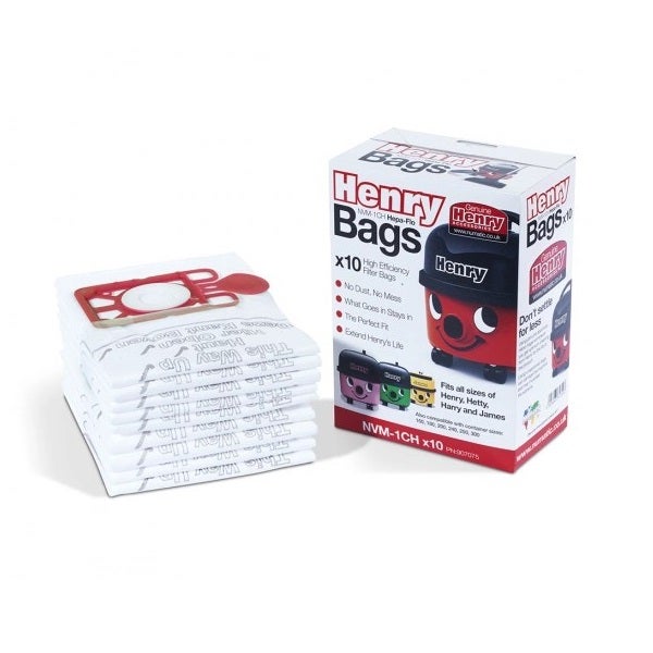 Dammsugarpåsar Numatic Henry NVM-1CH 10-pack