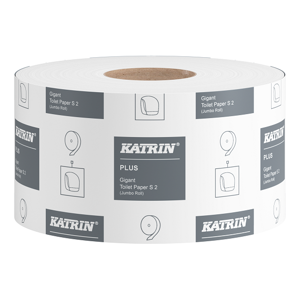 Toalettpapper Katrin Plus Gigant S 2-lagers vit 12 rl