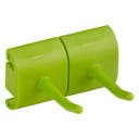 Vikan Hygienupphäng, krok dubbel, 82 mm, Lime
