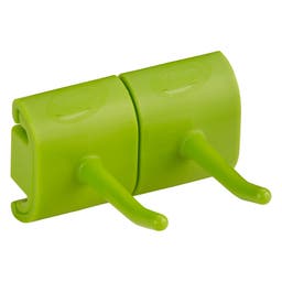 Vikan Hygienupphäng, krok dubbel, 82 mm, Lime