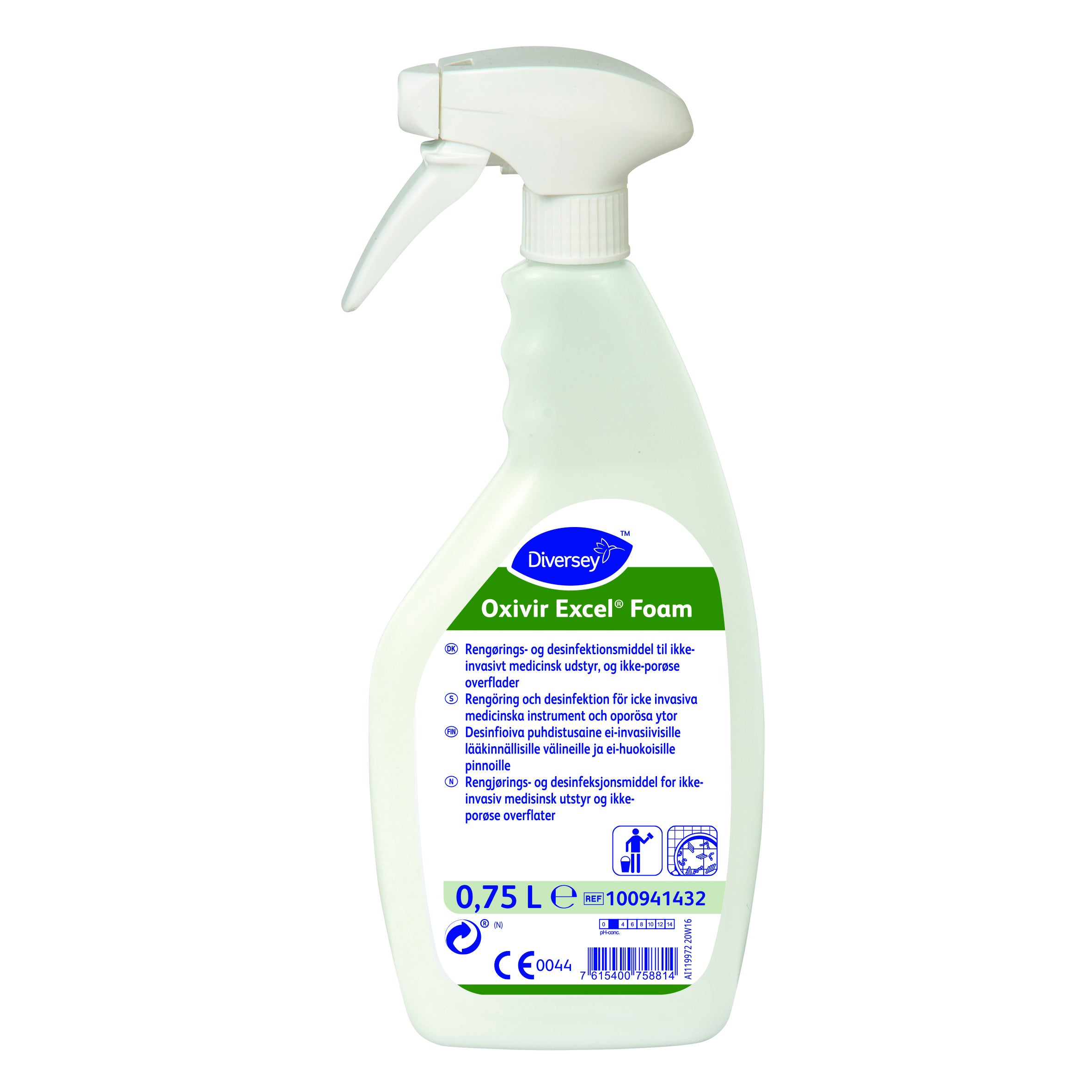 Ytdesinfektion Oxivir Excel Foam Spray 0,75L