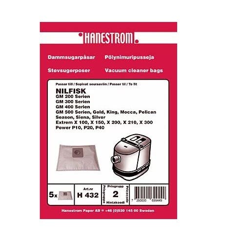 Dammsugarpåsar Nilfisk King/GM/Power 5-pack