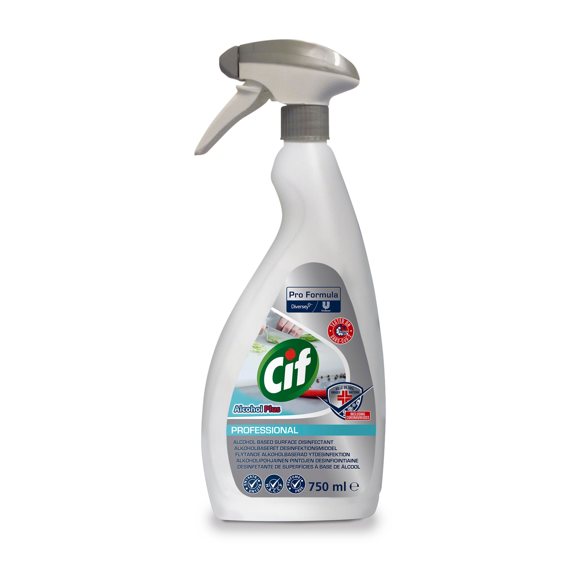 Ytdesinfektion Cif Alcohol Plus 0,75L