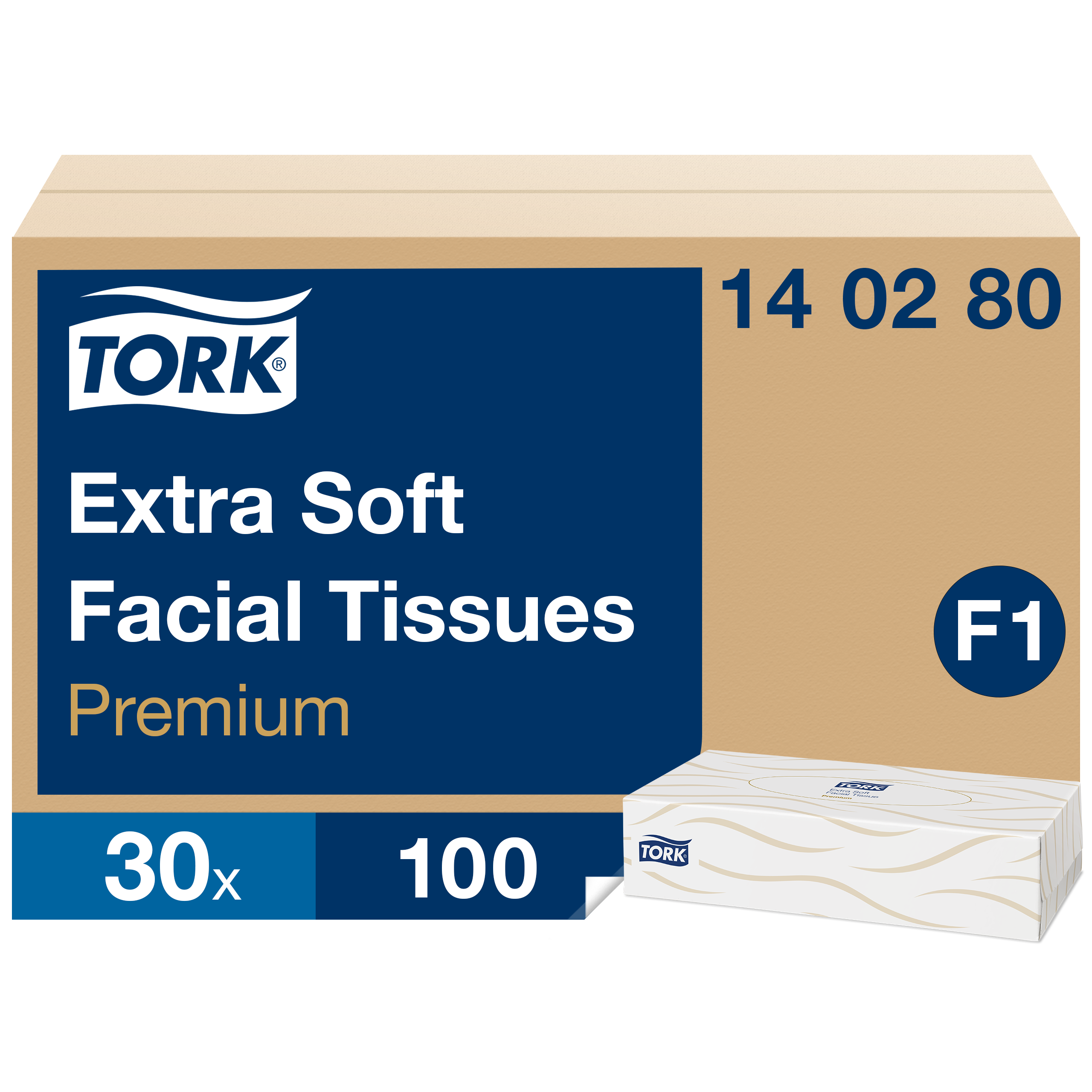 Ansiktsservett Tork Premium F1 100st