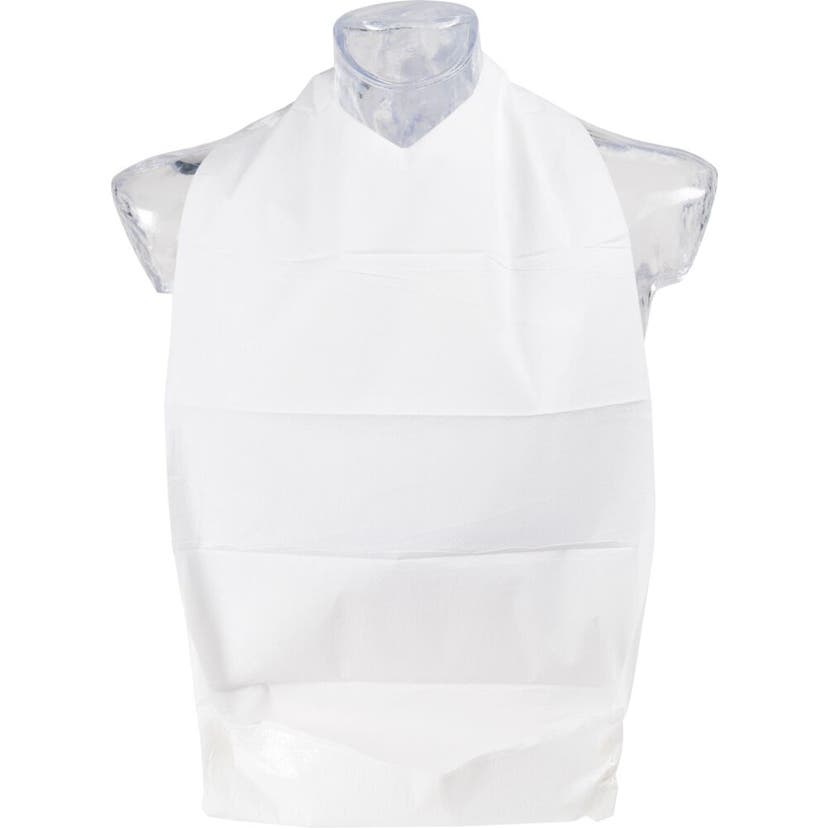 Haklapp Abena 2-lags papp Vit 70x37 cm med knytband