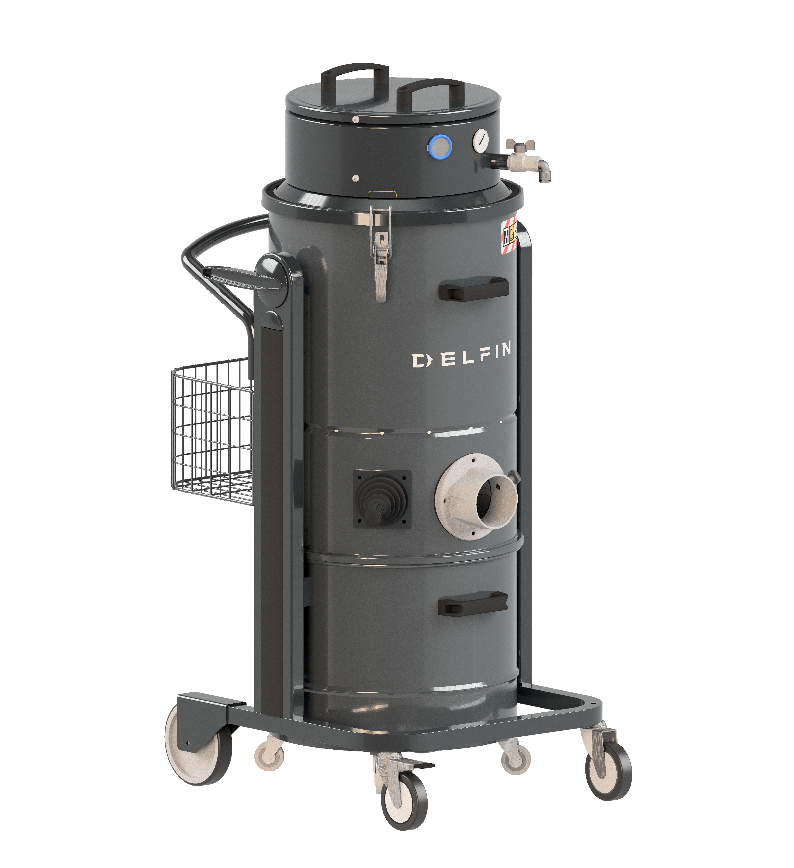 Industridammsugare Delfin 452 AIR 7V Tryckluftdriven