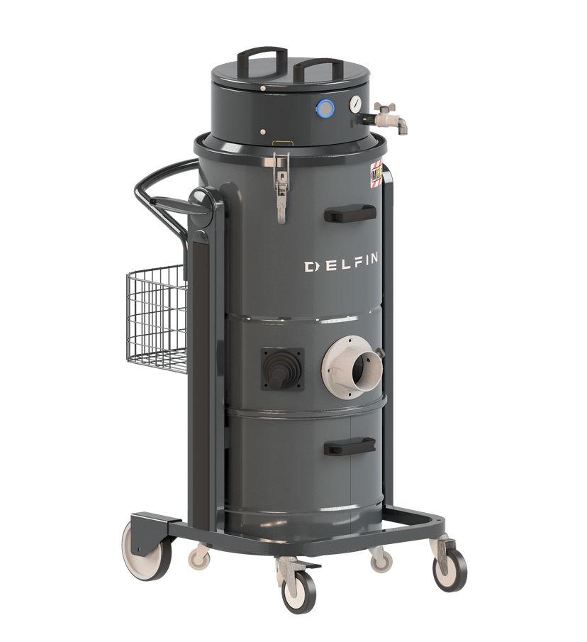 Industridammsugare Delfin 452 AIR 7V Tryckluftdriven