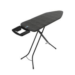 Ångstrykjärnshållare Solid 124x45cm 25mm Svart Denim Black