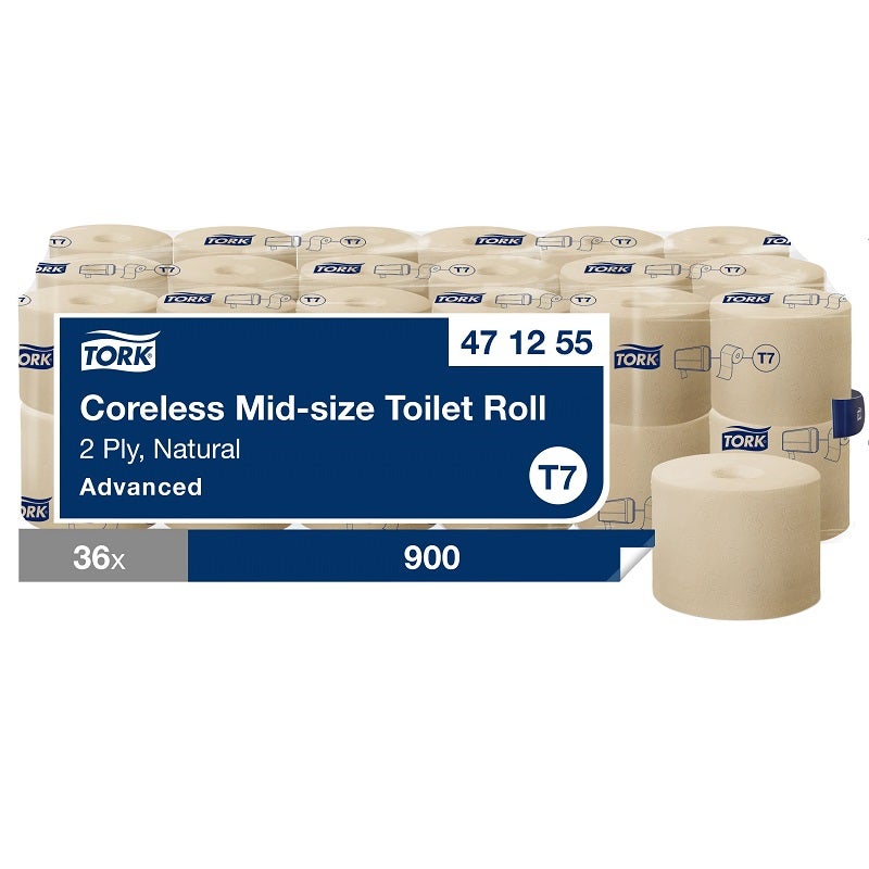 Toalettpapper Tork Coreless Advanced Natur T7