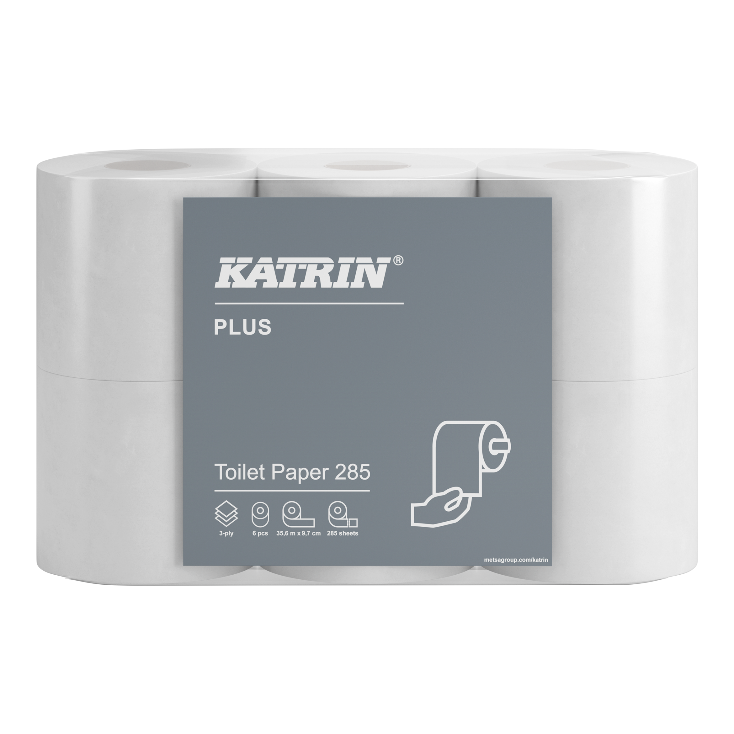 Toalettpapper Katrin Plus 285 3-lagers 42rl