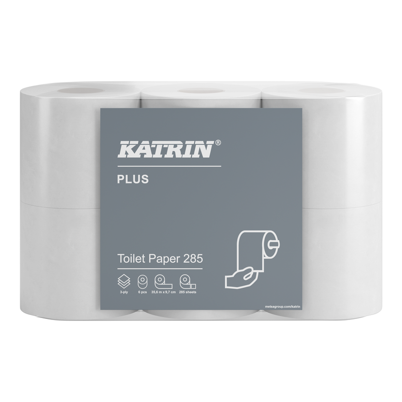 Toalettpapper Katrin Plus 285 3-lagers 42rl