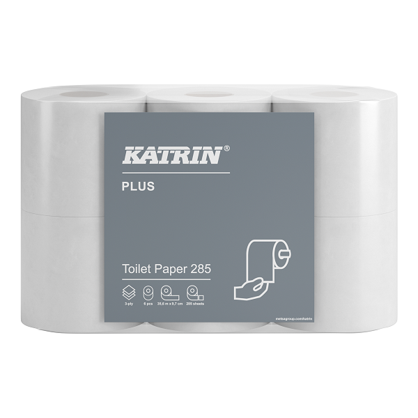 Toalettpapper Katrin Plus 285 3-lagers 42rl
