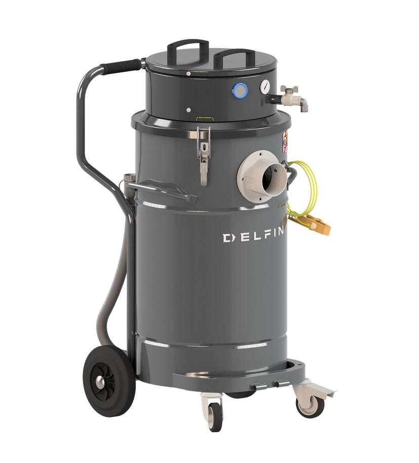 Industridammsugare Delfin 802 WD AIR 7V Tryckluftdriven