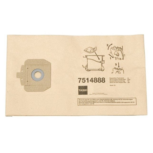 Dammsugarpåsar Taski Vento 15 Bora 12 Vacumat 12 10-pack