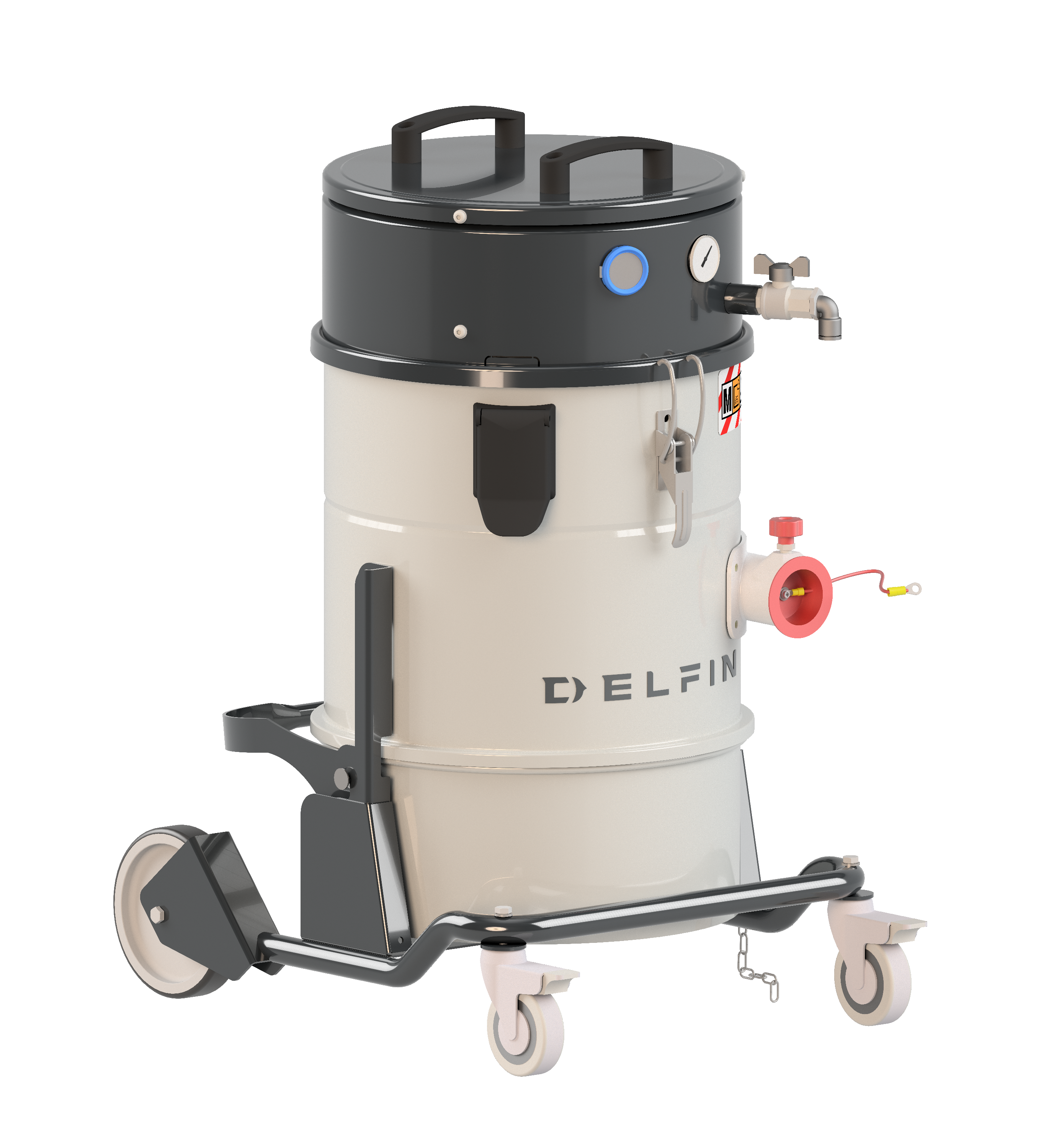 Industridammsugare Delfin MTL 301 AIR Tryckluftdriven