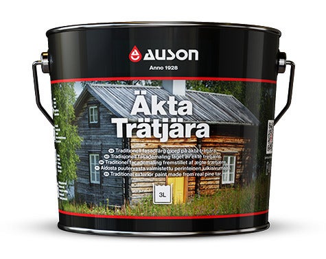 Äkta Trätjära 850 Auson Mörkbrun 3 l Matt