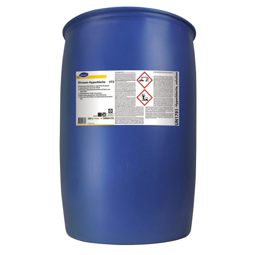 Desinfektionsmedel Diversey Divosan Hypochlorite VT3 200L