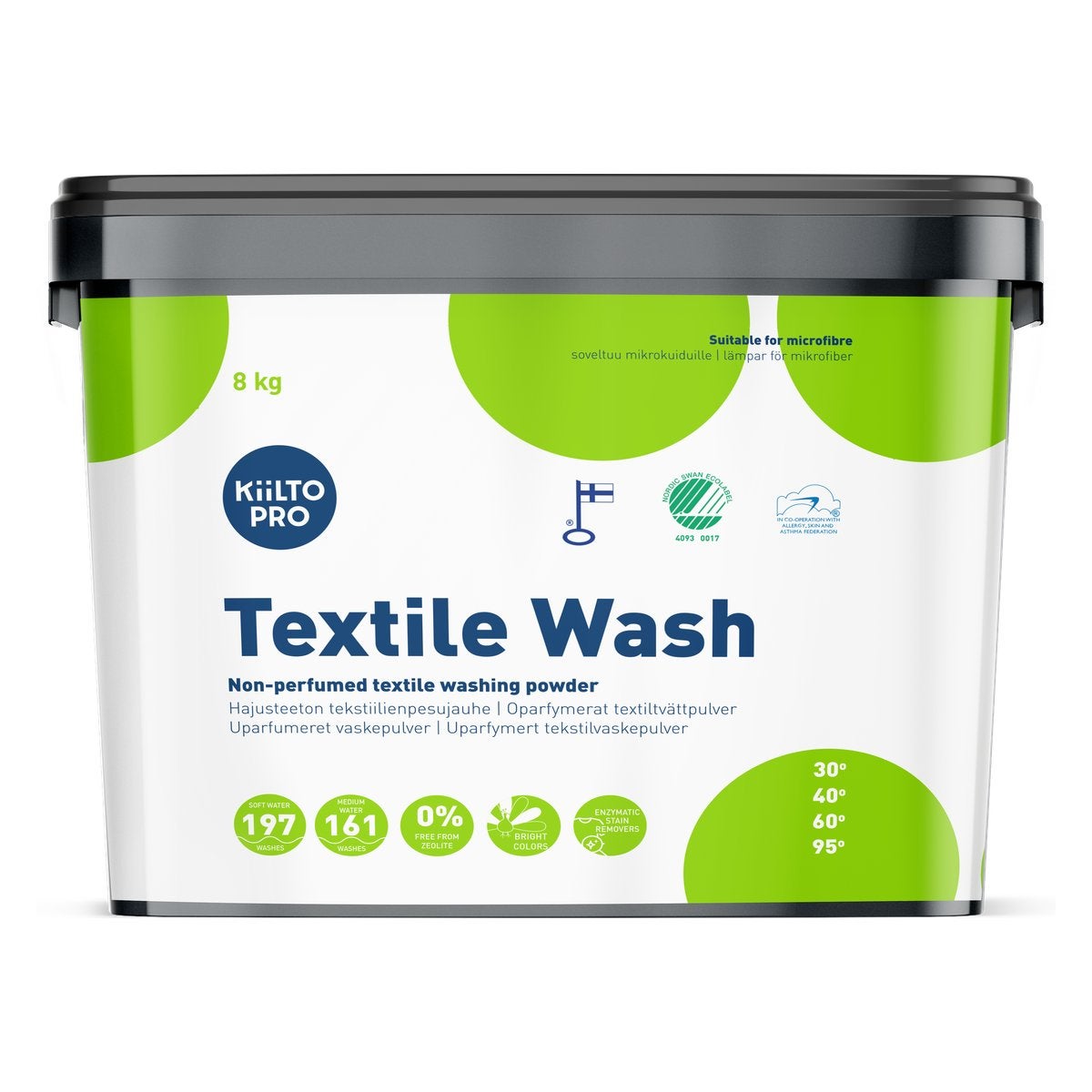 Tvättmedel Kiilto Pro Textile Wash 8 kg
