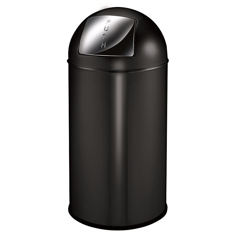 Papperskorg EKO Pushcan Matt Svart 40L