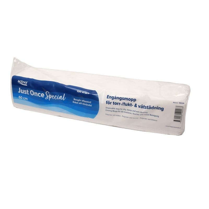 Engångsmopp Activa 60cm 100st/frp