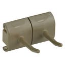 Vikan Hygienupphäng, krok dubbel, 82 mm, Brun
