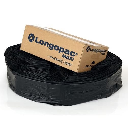 Sopsäckkassett Longopac Maxi Black 110 m Standard