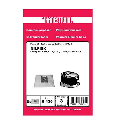 Dammsugarpåsar Nilfisk Compact 5-pack