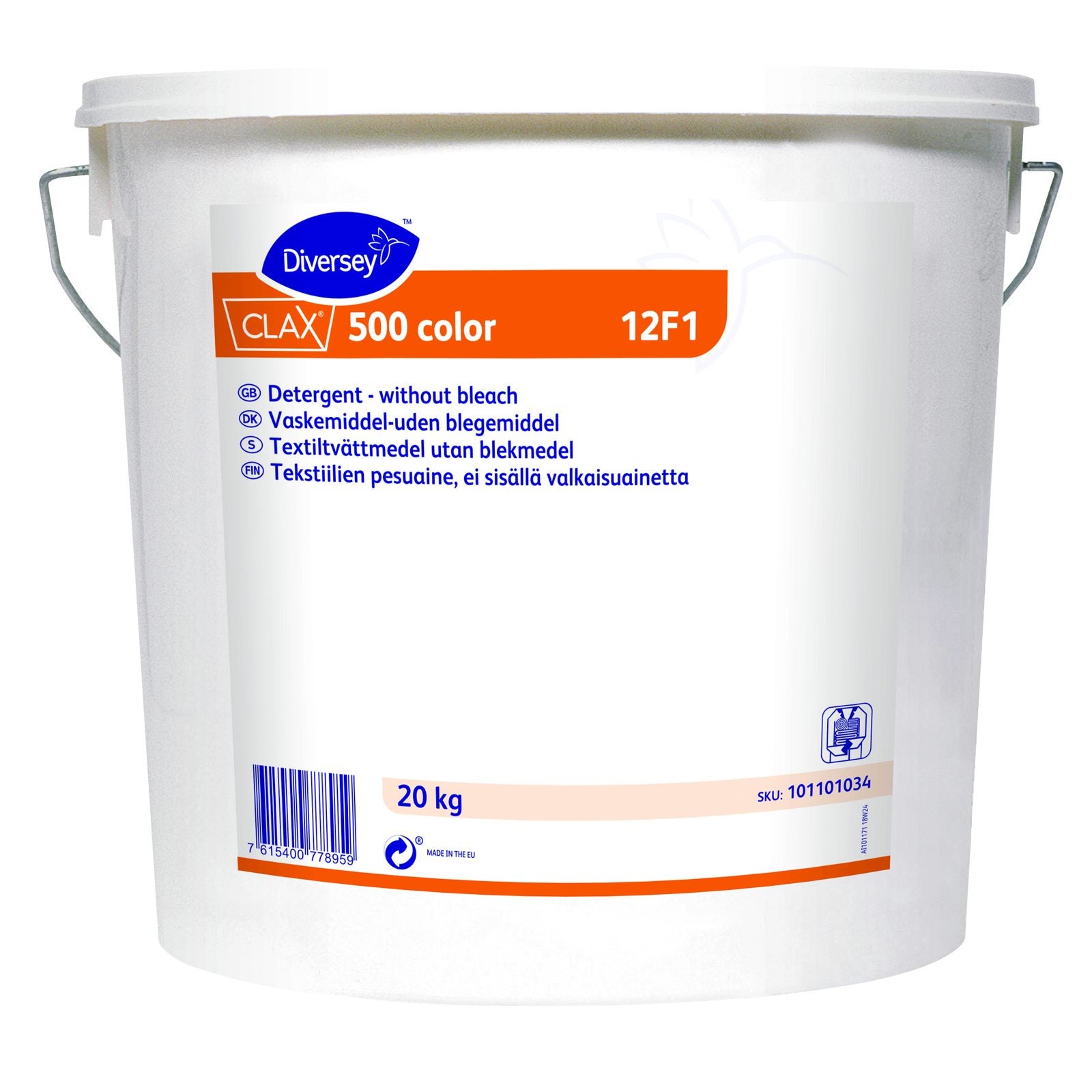 Tvättmedel Clax 500 color 12F1 20kg