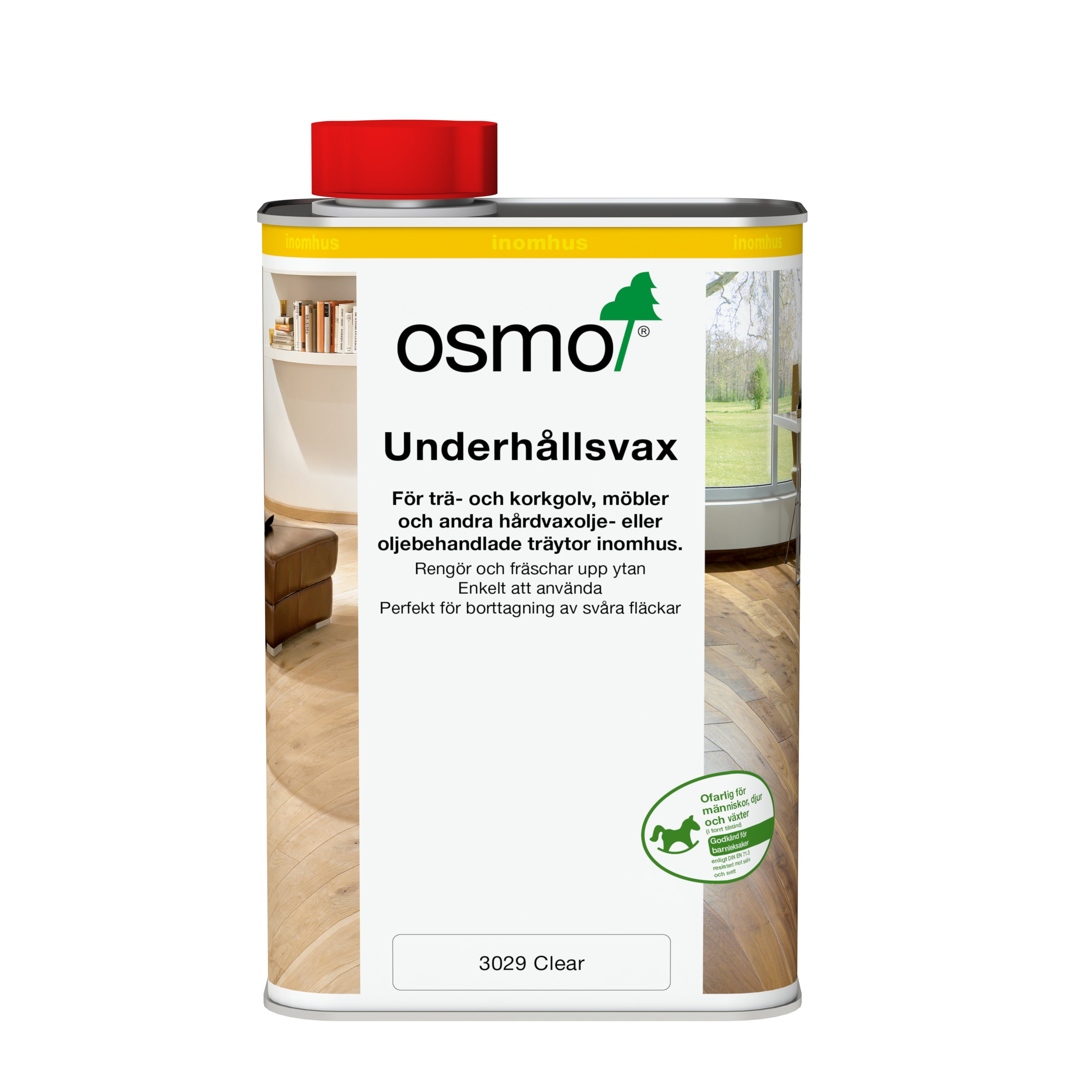 Underhållsvax 3029 Osmo Ofärgad 1 l Sidenmatt
