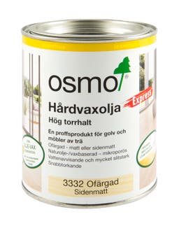 Hårdvaxolja Express 3332 Osmo Ofärgad 0,75 l Sidenmatt