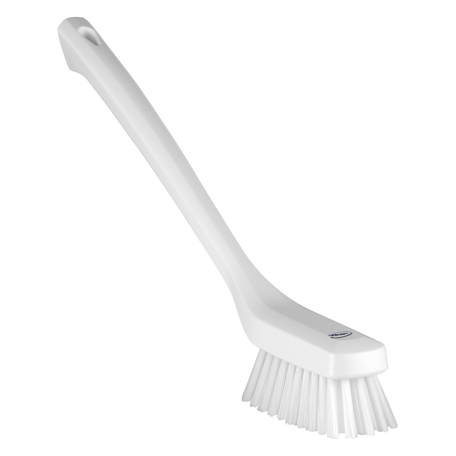 Vikan Smal tvättborste m/ långt skaft, 420 mm, Hård, Vit