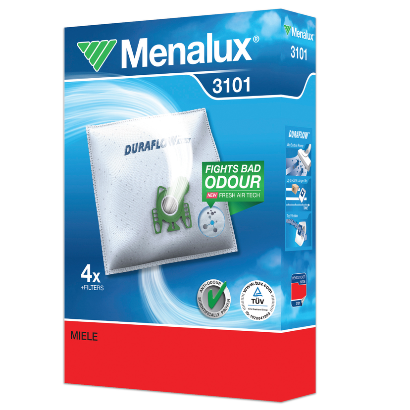 Dammsugarpåsar Menalux 3101 4-pack