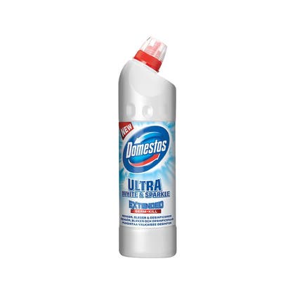 Toalettrengöring Domestos Ultra White & Sparkle 750ml