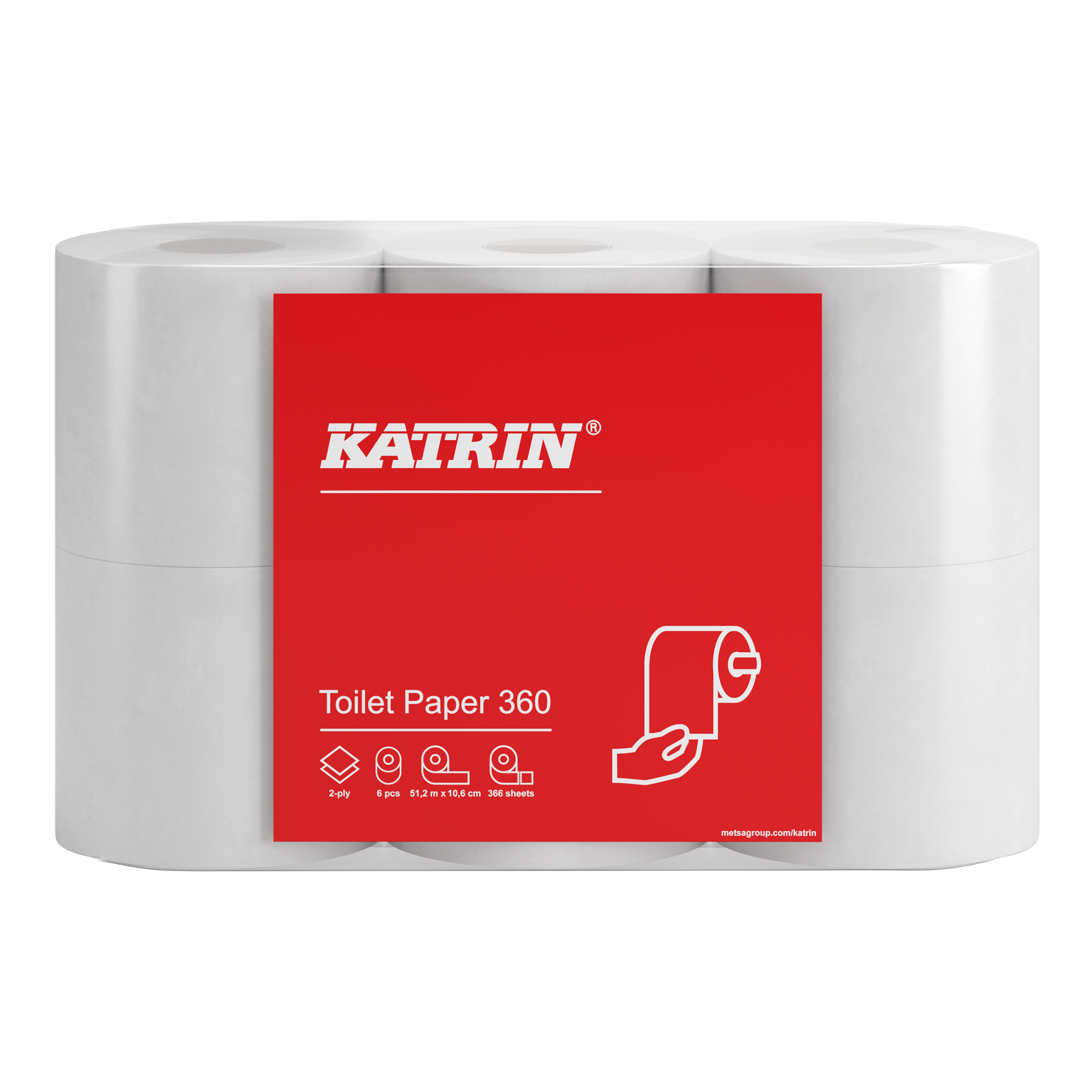 Toalettpapper Katrin Basic 360 2-lag 42rl