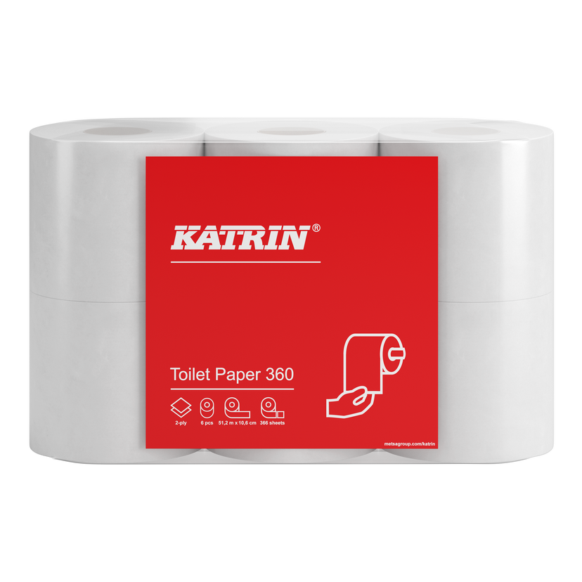 Toalettpapper Katrin Basic 360 2-lag 42rl