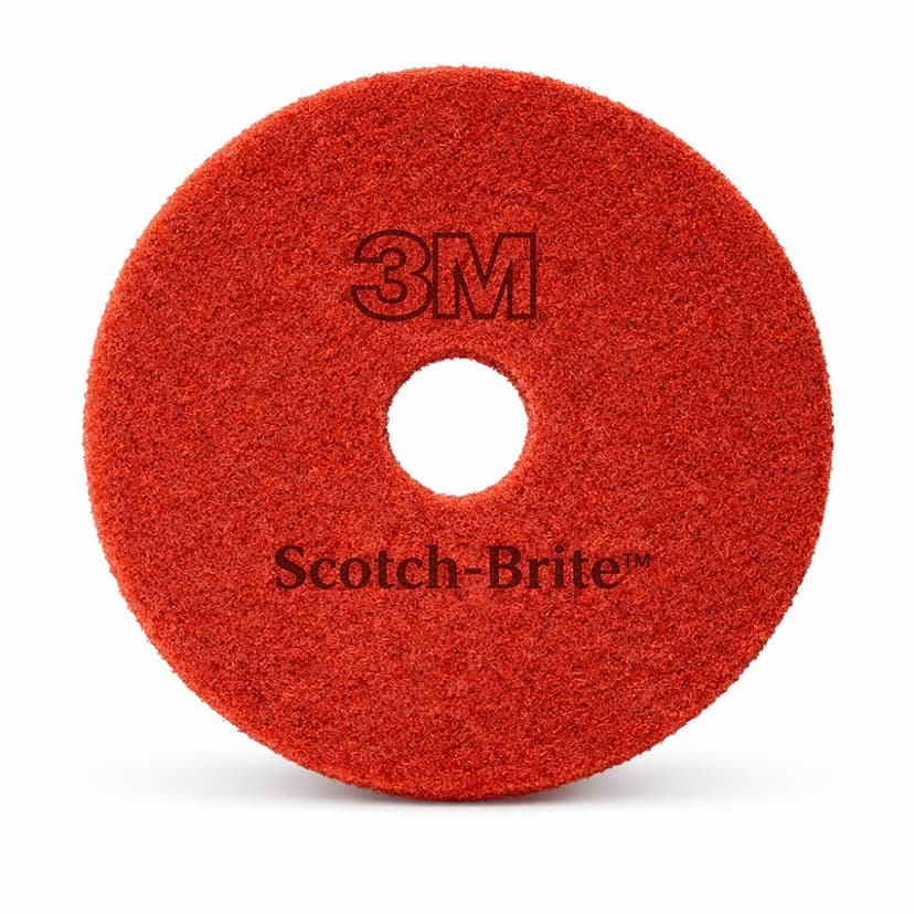 Röd Rondell 10 tum 3M Scotch-Brite
