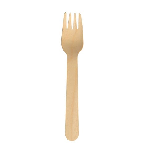 Gaffel trä 16,5cm 100st