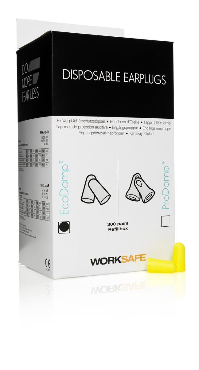 Öronproppar Worksafe EcoDamp Refill L Gul