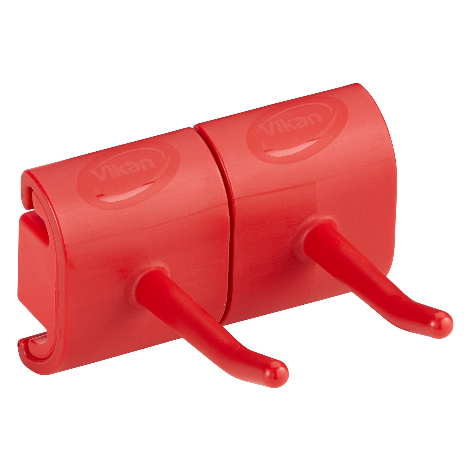 Väggupphängning krok dubbelmodul 82mm Röd